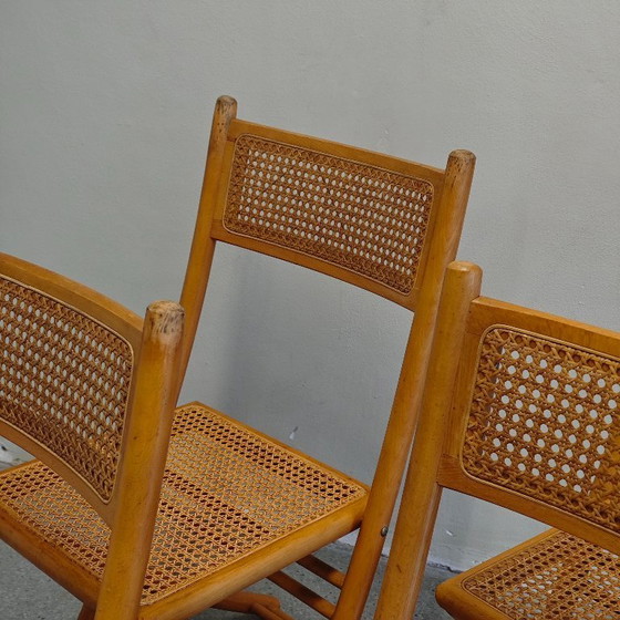 Image 1 of Vintage webbing folding chairs