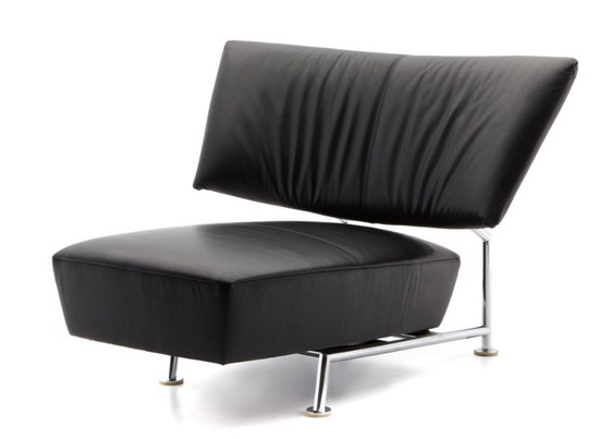 Image 1 of 2 schwarze Leolux-Ledersessel