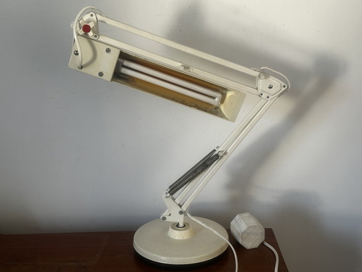 Large articulated architect lamp May & Christe, Germany, 1980s – tafellampen, Metal, Plastic