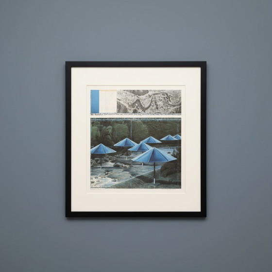 Image 1 of Christo - The Umbrellas (blue) - Offset couleur - Japon/USA 1991