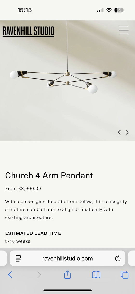 Image 1 of RavenHill Studio 4-armige Pendelleuchte