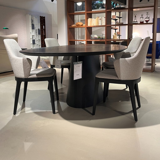 Salgueiro Orion Esstisch - 240x120 mit Nice Esszimmerstuhl (4er-Set)