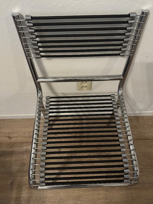 2 sedie da pranzo 'Sandows', René Herbst '70