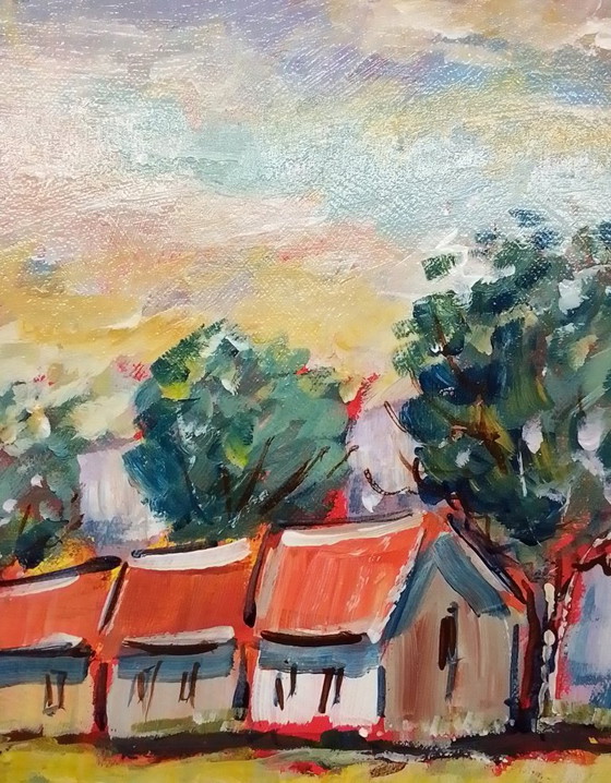 Joel Lhopital - Landscapes of Hauts-de-France - Artist's Painting – Paintings & Drawings, Canvas (photo 2 of 10)