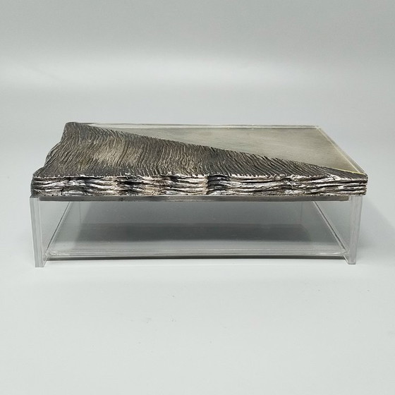 Image 1 of 1970s Gorgeous Brutalist Smoking Set. Made in Italy