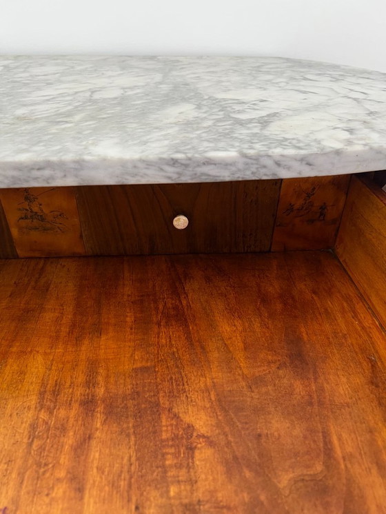 Image 1 of Cassettone - Noce - Comò con specchiera