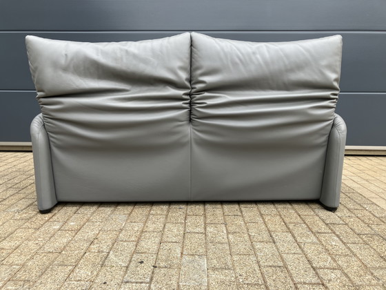 Image 1 of Cassina Maralunga 2,5-Sitzer in original grauem Pelle-Leder, SINGLE!