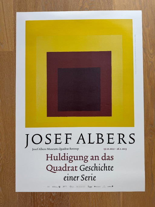 Josef Albers (1888–1976), Study for Homage to the Square, 1957, Ausstellungs-Poster, 2022 – Paper