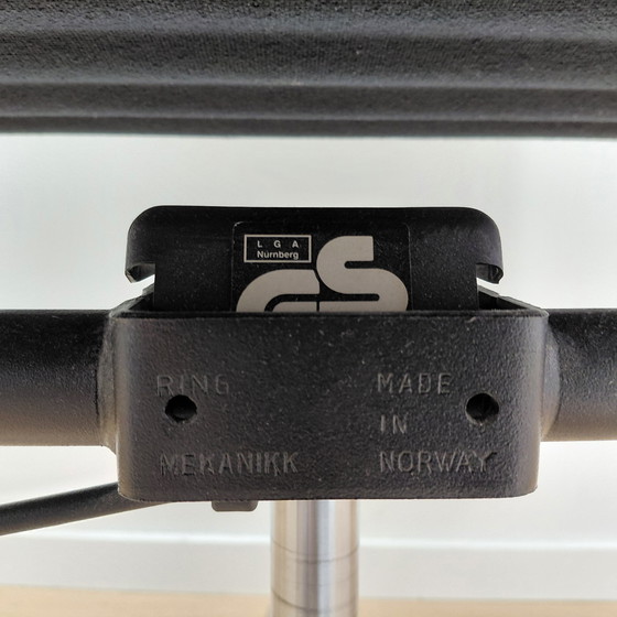 Image 1 of Vitra EA19 cuir noir, chrome