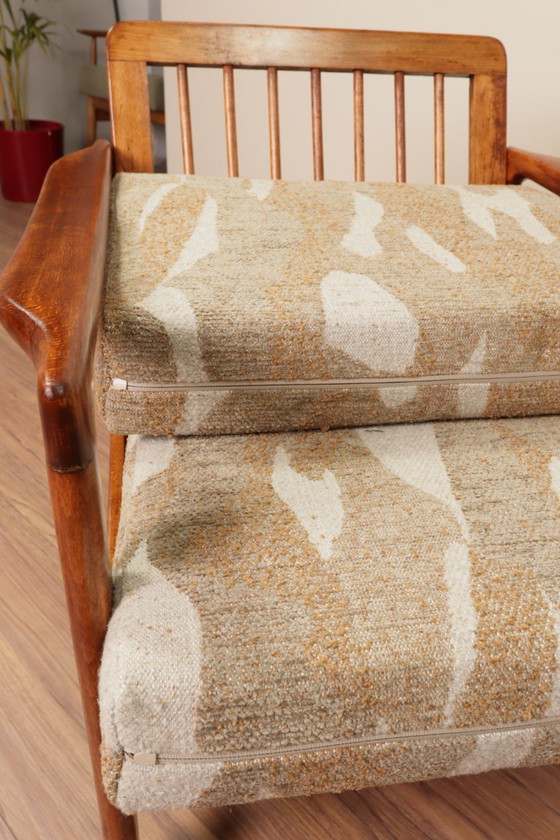 Image 1 of Poltrona vintage safari beige 1965 design scandinavo