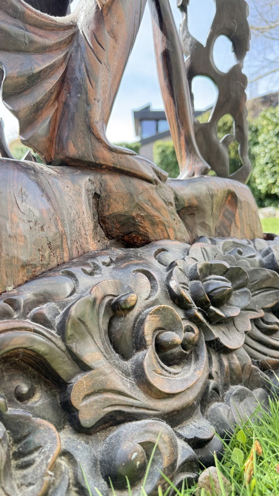 Image 1 of Monumental Balinese Coromandel Statue – 137 cm – Pita Maha Style