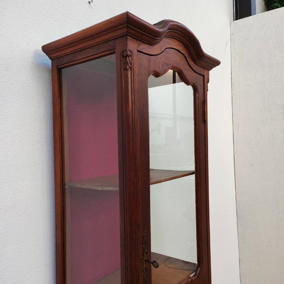 Image 1 of Vintage Antieke Vitrinekast Landelijke wandkast