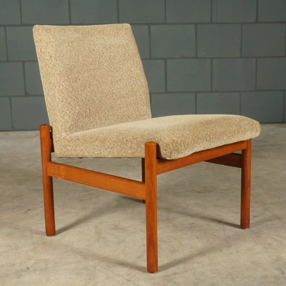 Set da salotto danese – Due poltrone con tavolino – Anni '70 – Textile (photo 7 of 19)