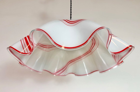Image 1 of Vintage Glass Ceiling Light, 1970s