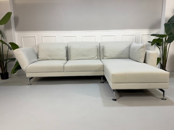 Image 1 of Brühl Moule Ecksofa Stoff Sofa Weiß Ausstellungsstück
