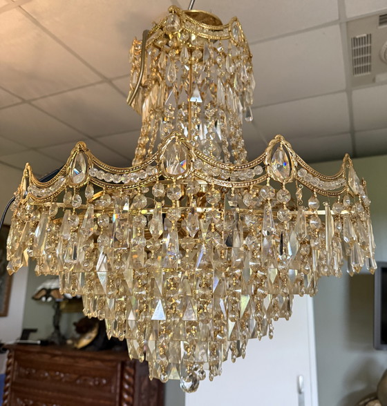 Image 1 of Beautiful Bohemian crystal chandelier