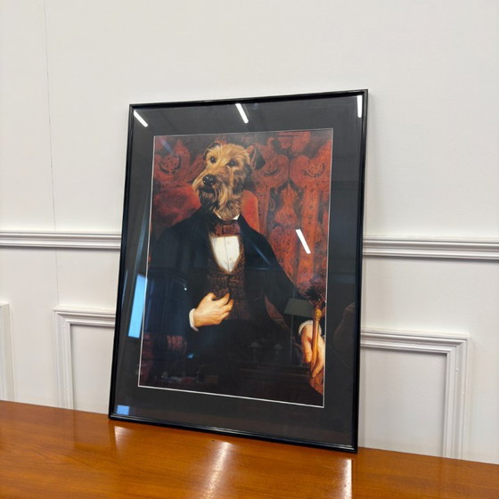 Kunstdruck Hund Irish Terrier im Anzug – Glas, Papier (photo 2 of 5)