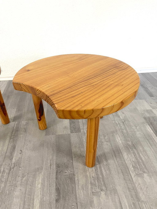 2x Zweedse bijzettafels, massief grenenhout, design uit de jaren 70 – Wood (photo 2 of 11)