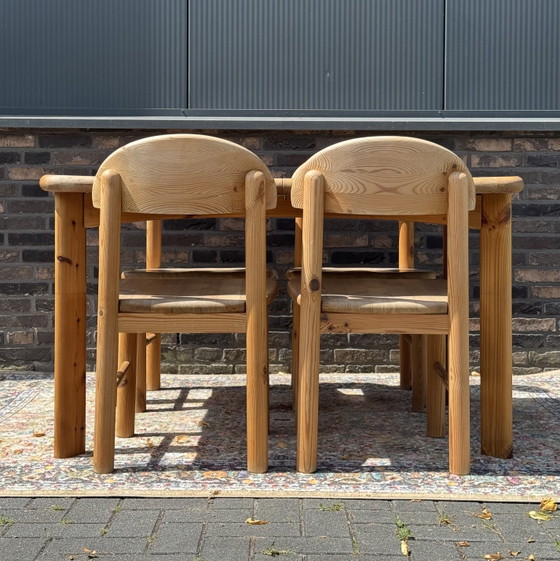 Image 1 of Set da pranzo Rainer Daumiller in pino, composto da 6 pezzi, con tavolo allungabile.