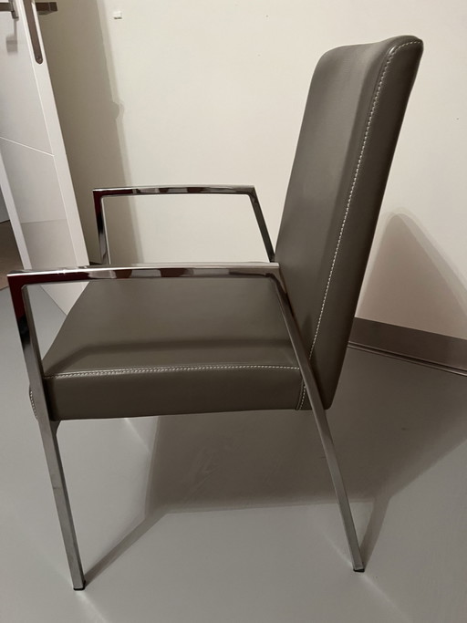 4x Calligaris design eetkamerstoelen