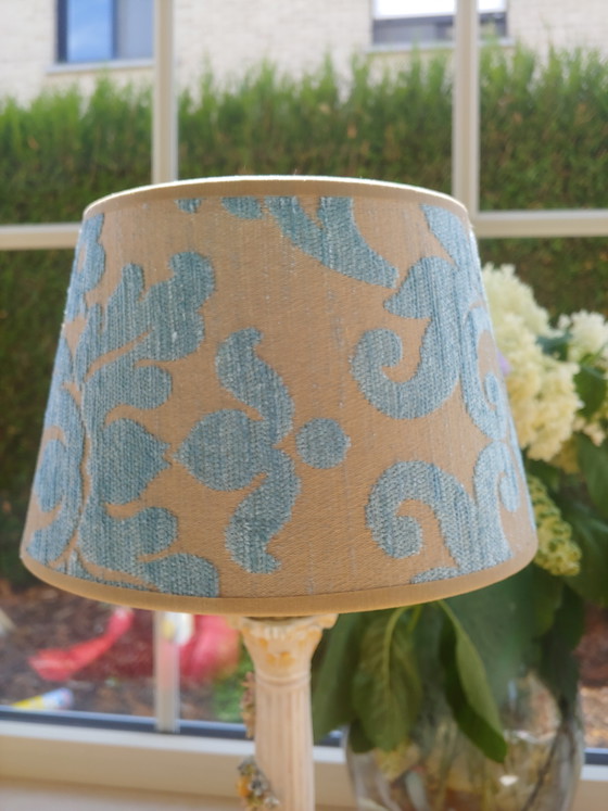 Image 1 of Lampada da tavolo in porcellana dipinta a mano, Napoli