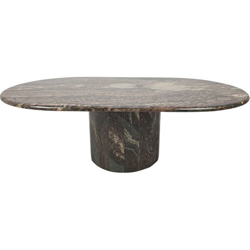 Vintage marmeren salontafel, Italië 1989