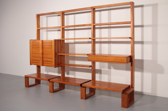 Image 1 of Sistema modulare di pareti brutaliste francesi – Eleganza industriale, ca. 1950