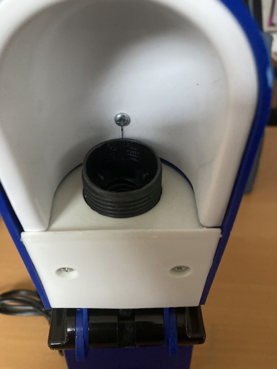 Image 1 of 2x Space Age Z-vouwbare wandlamp in monochroom blauw ontwerp gebaseerd op Manon