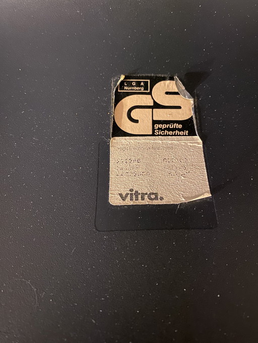 Verner Panton zwart 4 stoelen