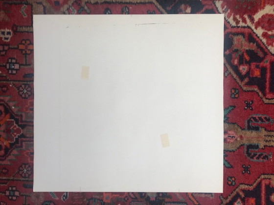 Image 1 of litografia a colori bouquet autunnale di Yolande Bogaerts (1984)