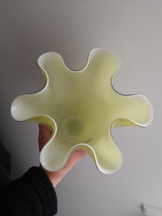 Image 1 of Fasoletto zakdoekvaas in groene opaline