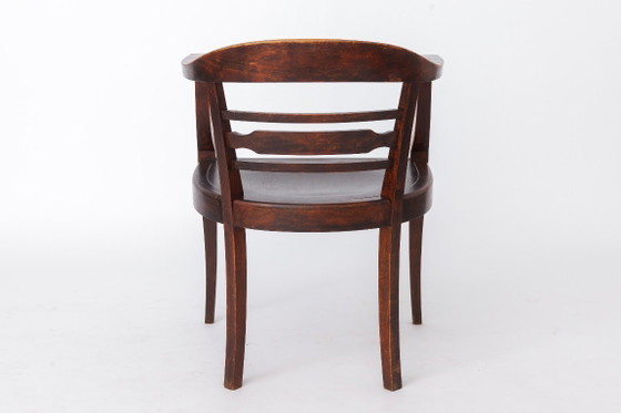 Poltrona vintage in legno anni '30 | Legno massello di faggio | Sedia Art Déco tedesca | Completamente (photo 7 of 10)