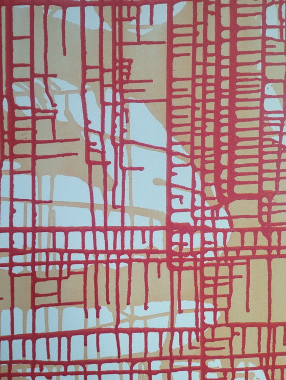 Image 1 of Natia Antadze Abstract Composition Red