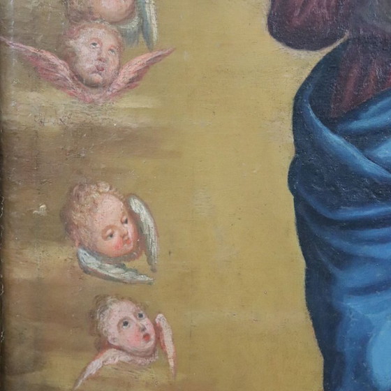 Oil Painting on Canvas, Immaculate Conception, Italy 18th Century – Paintings & Drawings (photo 6 of 15)