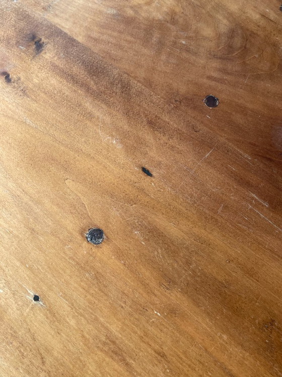 oude Franse eettafel met aanzetblad, houten penverbindingen – Wood (photo 7 of 27)