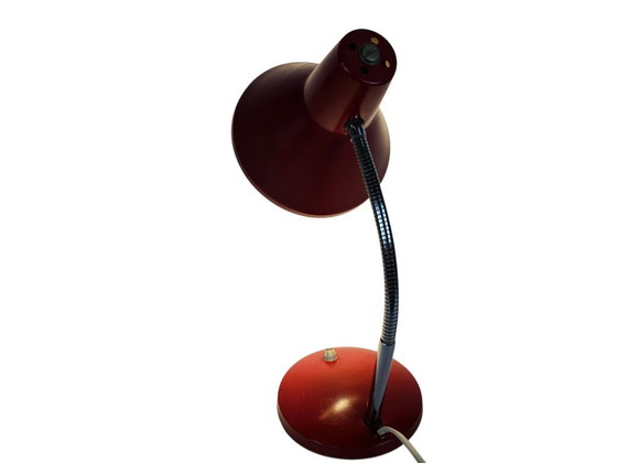 Image 1 of Hala Zeist - lampada da scrivania - rossa - collo flessibile - anni '60