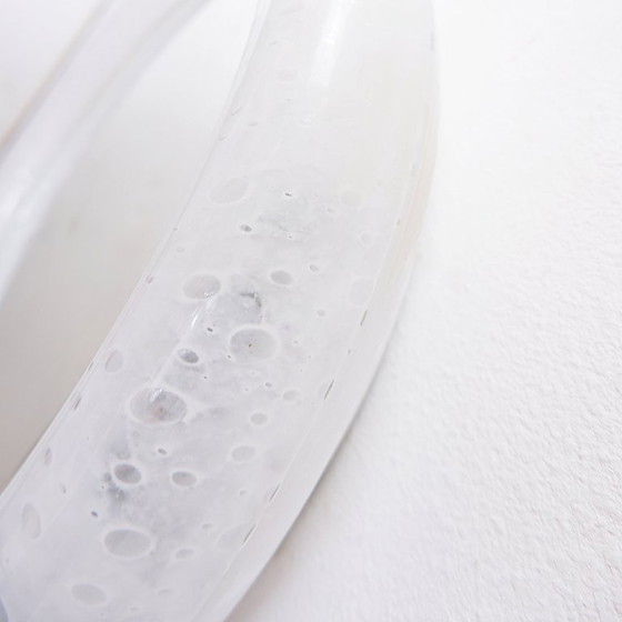 Image 1 of Vintage illuminated mirror in bubble-effect glass from Limburg – 1970s