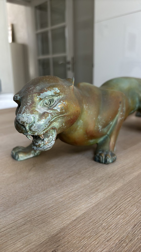 Scultura di pantera in bronzo in stile Art Déco – Sculture, Bronze (photo 2 of 15)