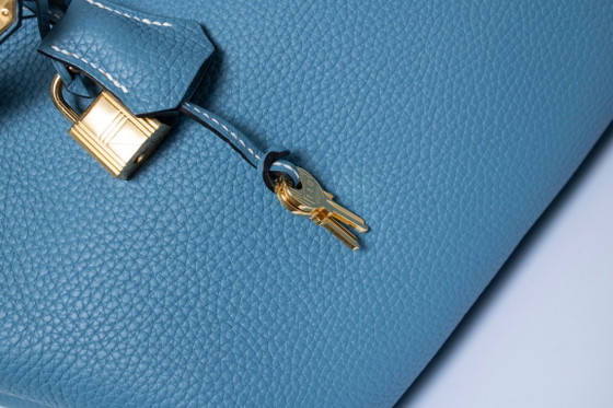 Bolso Birkin 35 de Hermes en piel Togo, modelo Blue Jean. – Hermès, Bolsos de mano, Calfskin (photo 4 of 10)