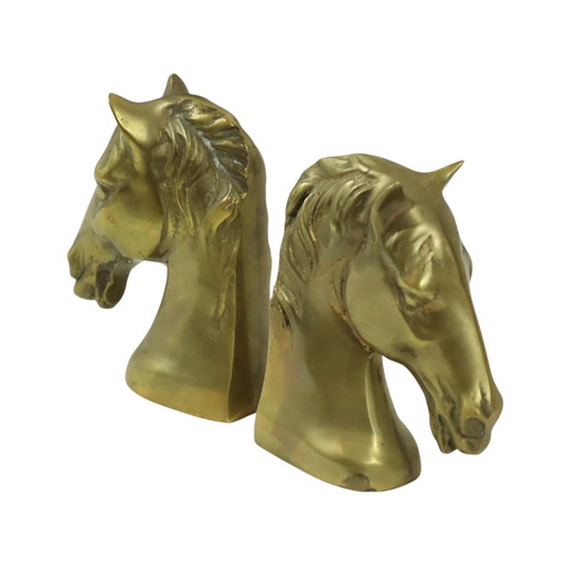 Serre-livres en laiton Tête de cheval