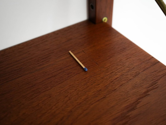 Image 1 of Teakhouten wandrek, Deens design, jaren 60, ontwerper: Poul Cadovius