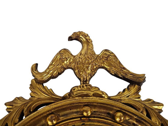 Image 1 of Miroir de majordome - « Girandole » - Style Régence - Miroir doré - Seconde moitié du XXe siècle