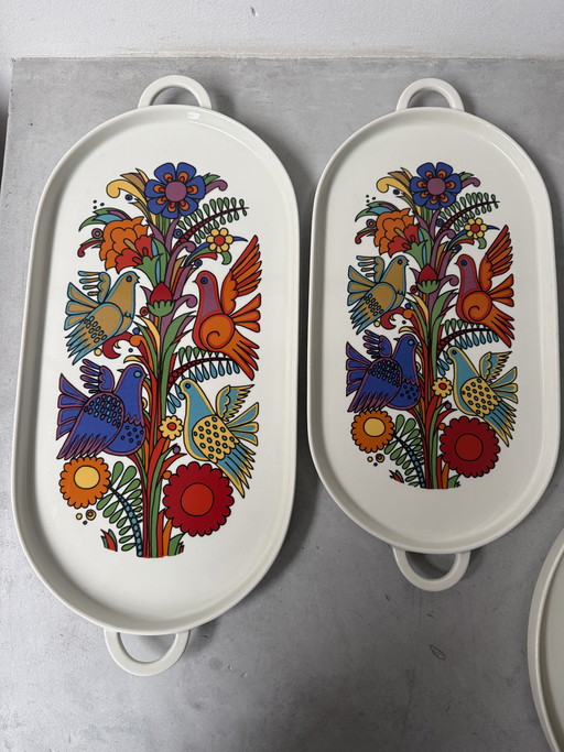 Villeroy & Boch Acapulco schalen set – 2 langwerpig + 1 rond