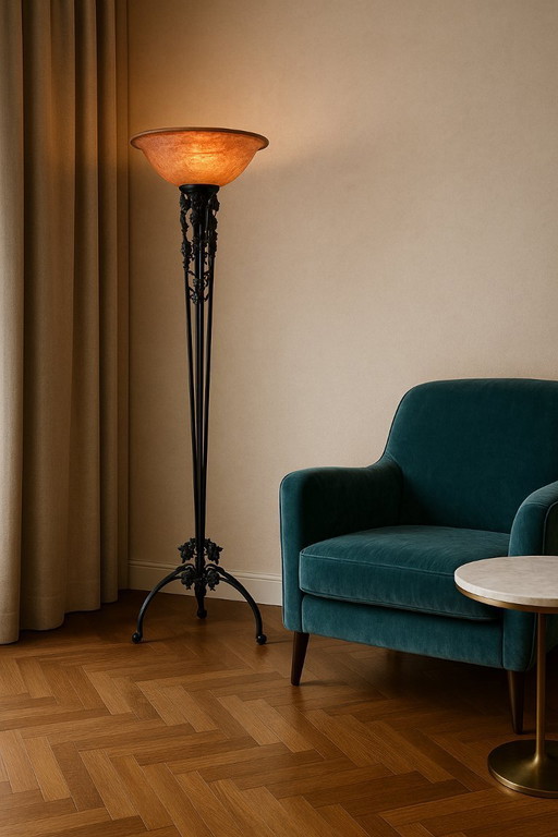 Art DEco floorlamp by Degues