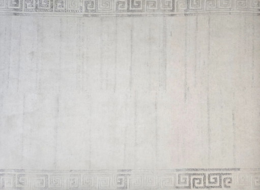 Hand-knotted modern oriental wool rug Cream Nepal 158x236cm