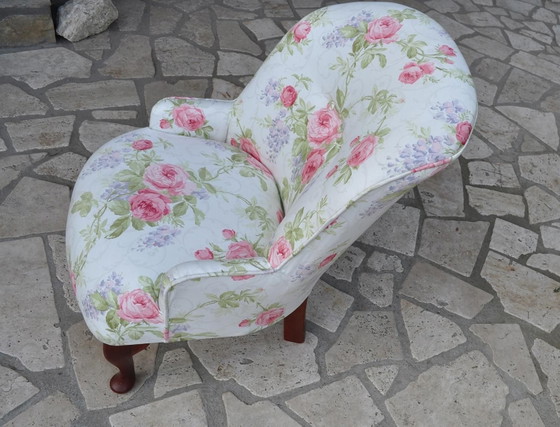 Mid-Century Fabric and Wood Armchair, 1950s – Mid Century Modern (photo 6 of 8)