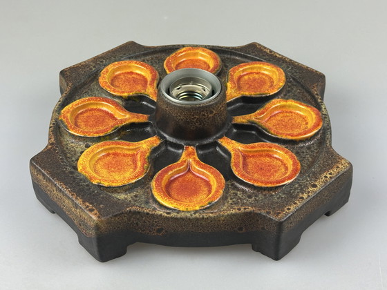 Image 1 of Lámpara de pared de cerámica de los años 60 y 70, diseño de la era espacial de mediados de siglo