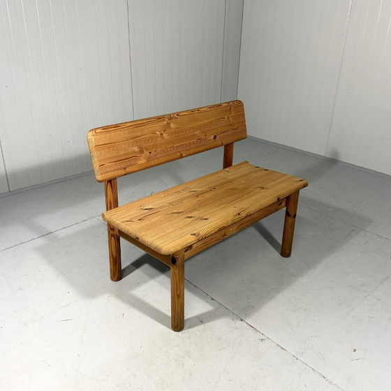 Image 1 of Korup Stolefabrik solid pine bench with storage Denmark