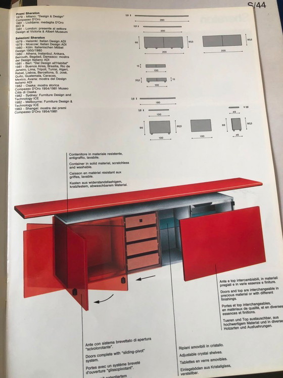 Credenza Acerbis Sheraton – Credenze, Metal, Wood (photo 7 of 7)