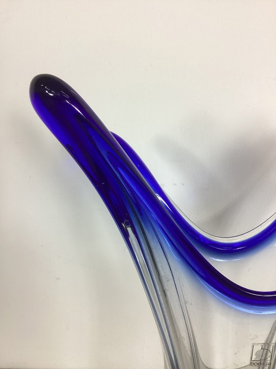 Grand Vase en Verre Design Boussu Vintage Années Soixante-dix – Glass (photo 4 of 8)